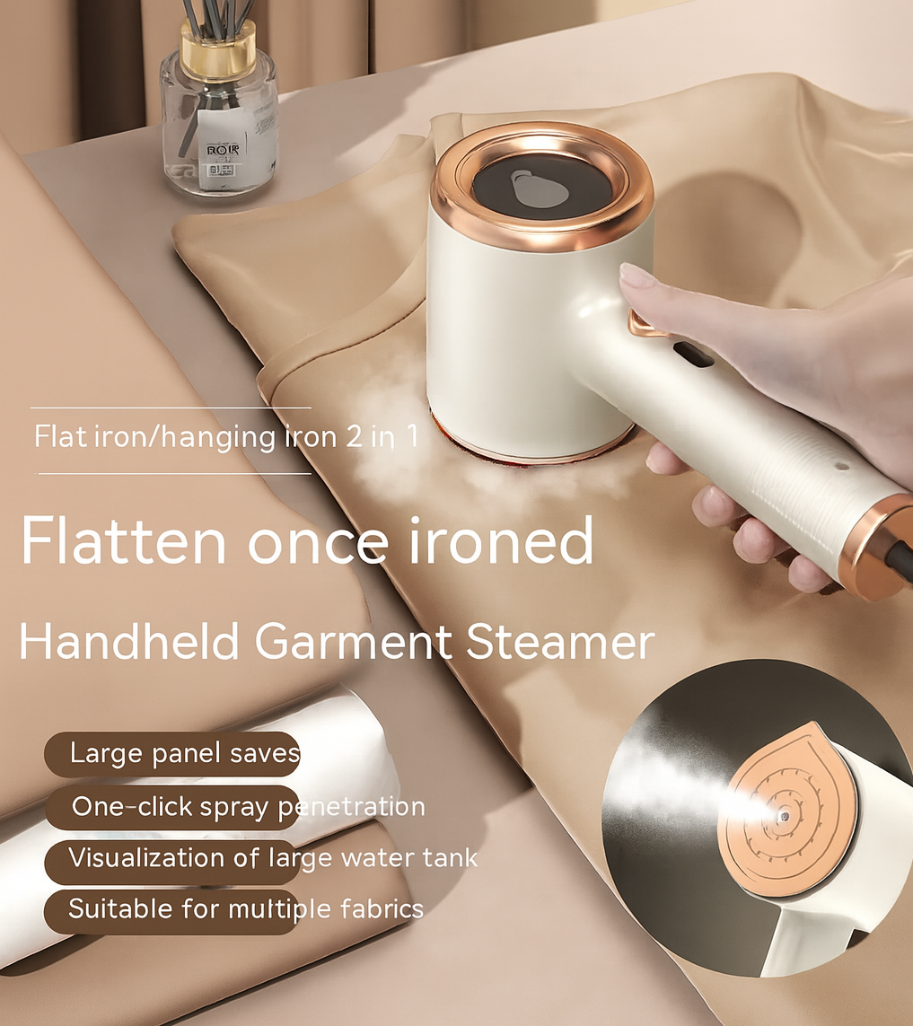 NovaSteam™ Mini Handheld Garment Steamer – Dual Mode Ironing & Wrinkle Remover