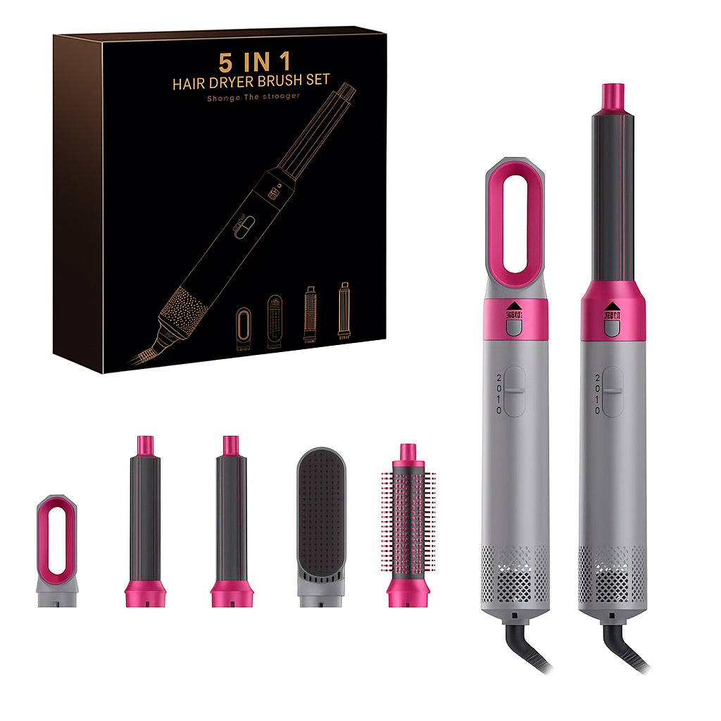 NovaStyler™ 5-in-1 Hair Dryer & Curler Kit