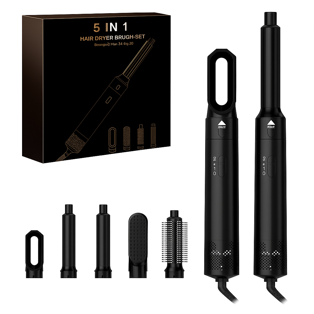 NovaStyler™ 5-in-1 Hair Dryer & Curler Kit