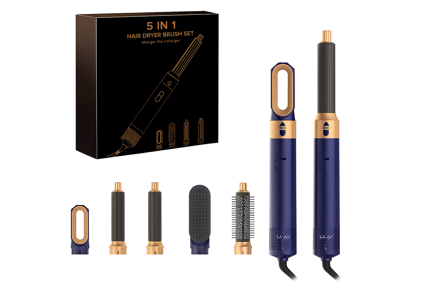 NovaStyler™ 5-in-1 Hair Dryer & Curler Kit