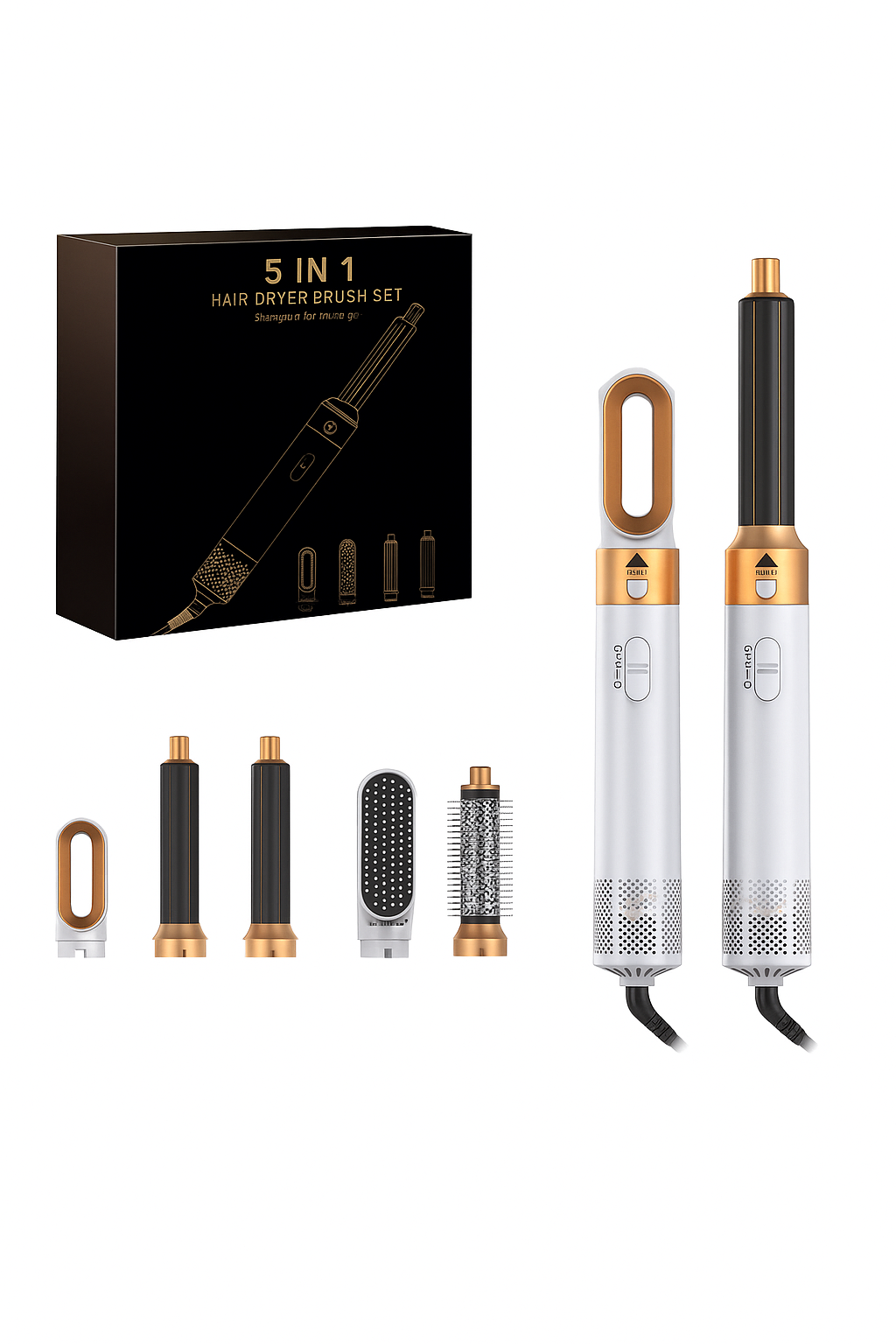 NovaStyler™ 5-in-1 Hair Dryer & Curler Kit
