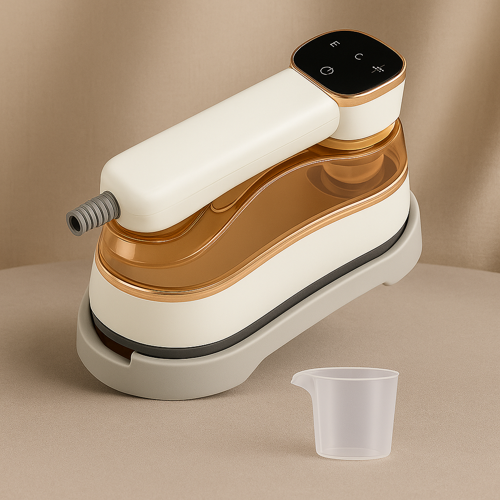 Mini Steam Iron – Foldable Handheld Travel Steamer with Ceramic Plate