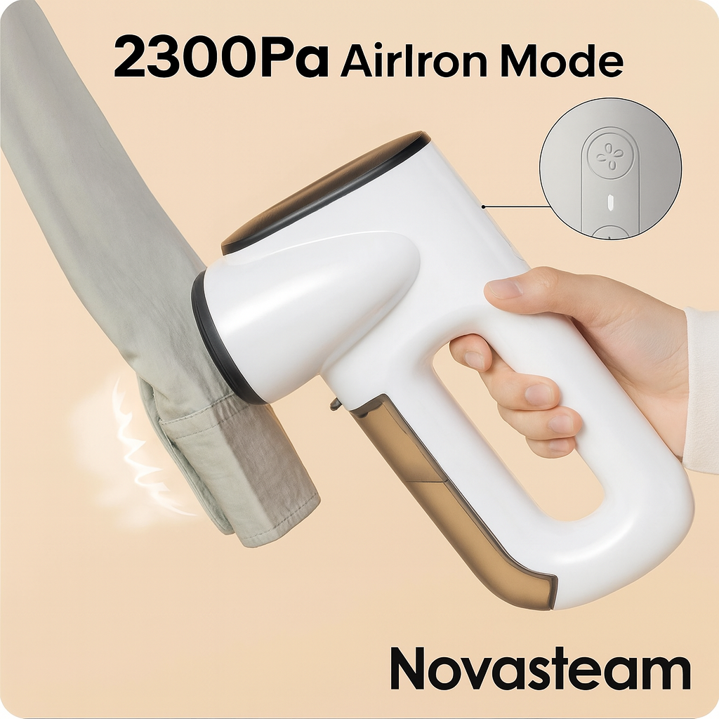 “NovaSteam™ Magic 2-in-1 Vacuum Garment Steamer & Iron”