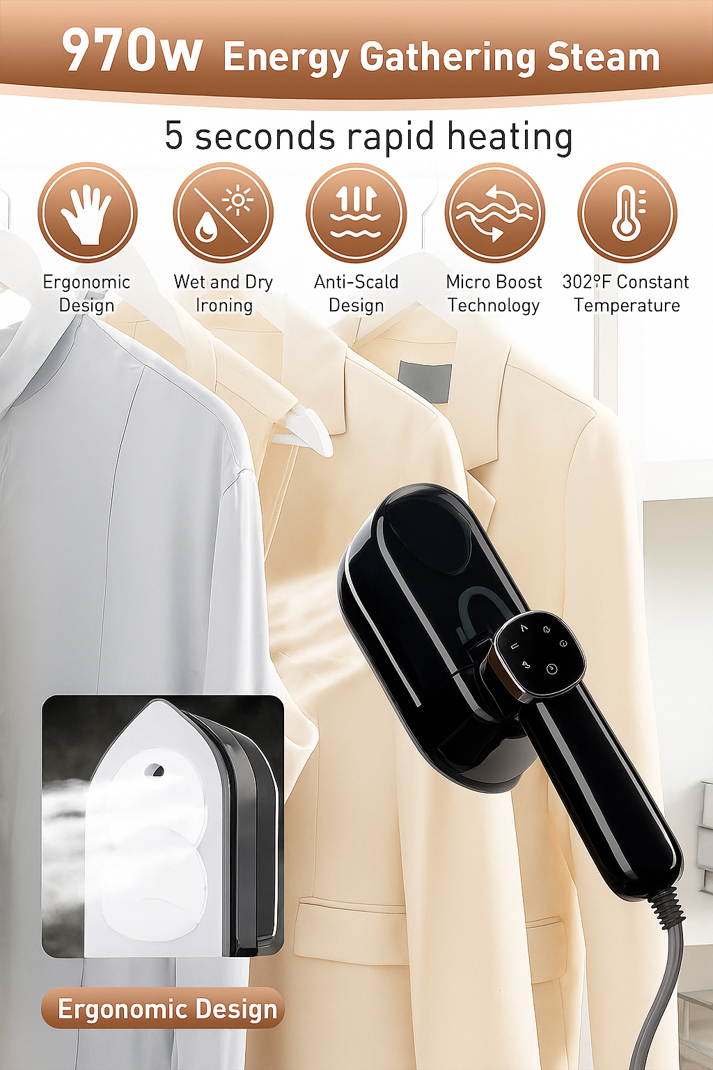 NovaSteam™ ProFold 2-in-1 Travel Steamer & Iron – Foldable, 1500W, Dual ModeNovaSteam™ ProFold 2-in-1 Travel Steamer & Iron – Foldable, 1500W, Dual Mode