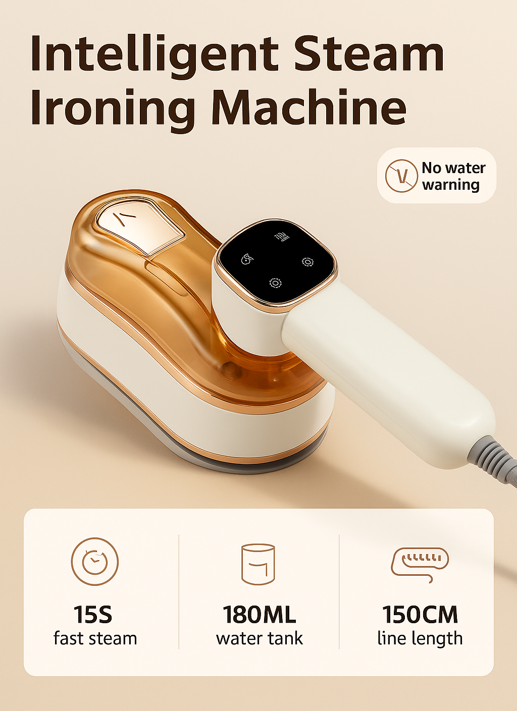 Mini Steam Iron – Foldable Handheld Travel Steamer with Ceramic Plate