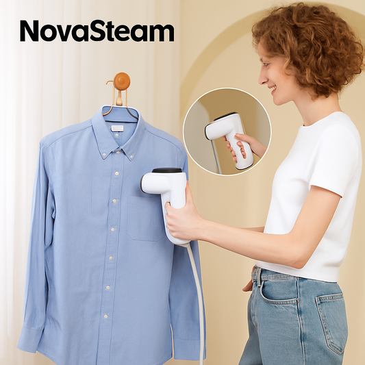 “NovaSteam™ Magic 2-in-1 Vacuum Garment Steamer & Iron”